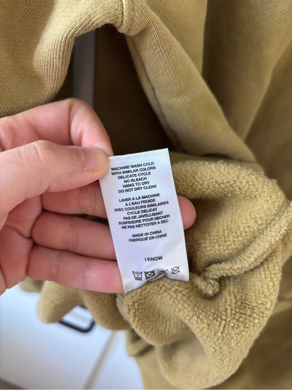 Dime Heavyweight Cotton Hoodie Tan Embroidered Logo Oversized L Skate Y2K Soft - Picture 8 of 11